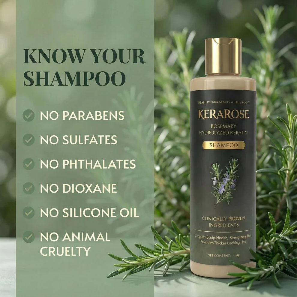 Kerarose Rosemary Shampoo For Hair Growth...